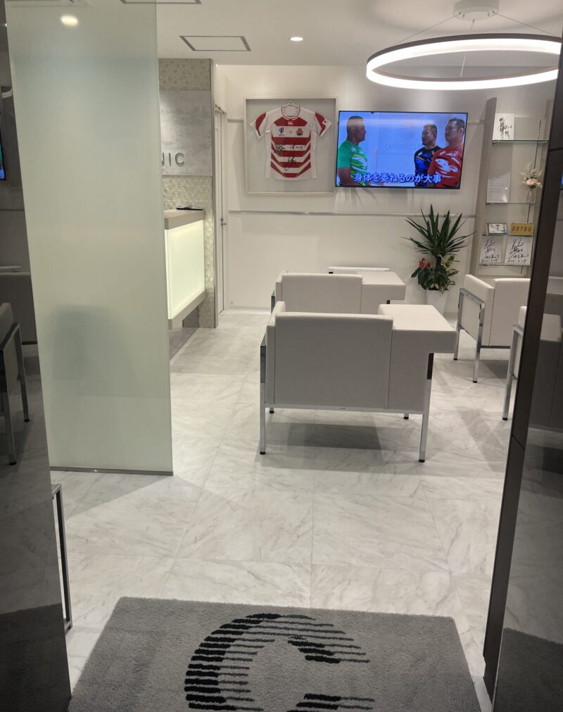 カミノクリニック銀座院の店内受付の様子の写真